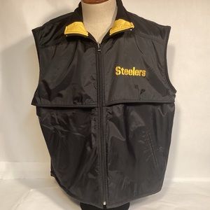 Vintage Pro Player Pittsburgh Steelers Reversible Mens Vest size large